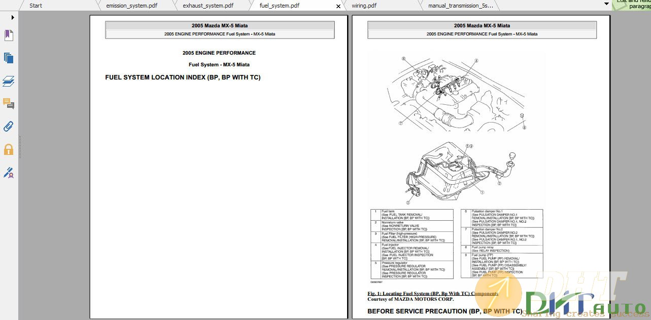 Mazda Miata Service Manual