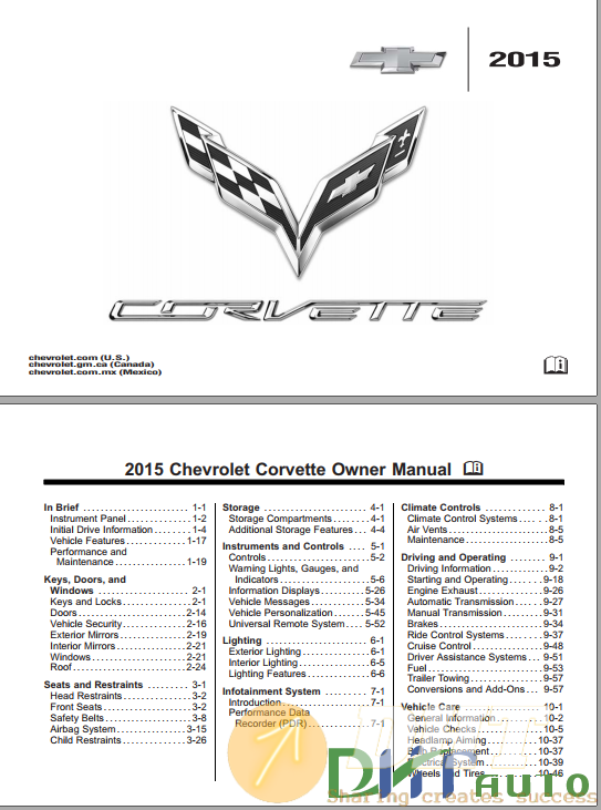 2015 Chevrolet Corvette Stingray Owners Manual Automotive Software