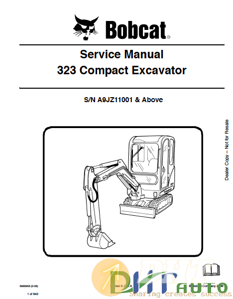 bobcat 323 compact excavator S:N A9JZ11001 & above service manual.png