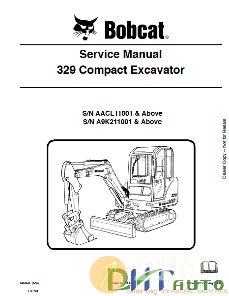 Bobcat 329 compac excavator S:N AACL11001 & above compac excavator Service manual.png