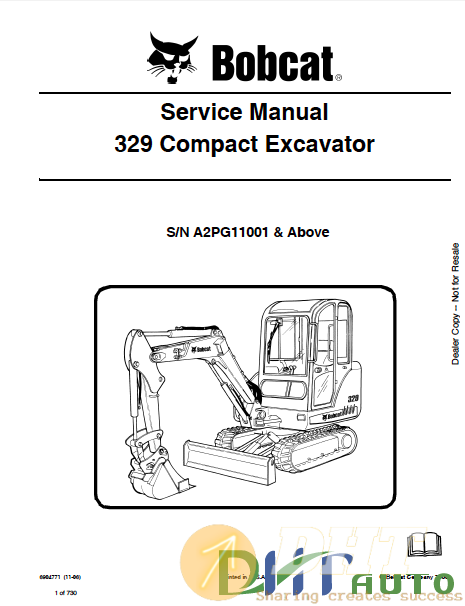 Bobcat 329 compac excavator Service manual.png