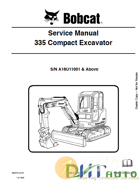 Bobcat 335 compact excavator 12-07 Service manual.png