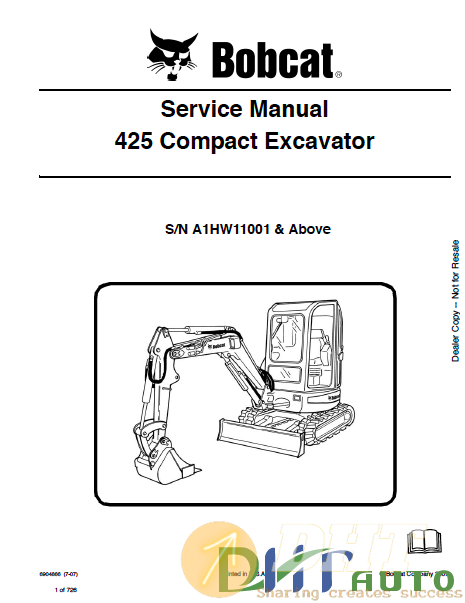 Bobcat 425 compact excavator 7-07 Service manual.png