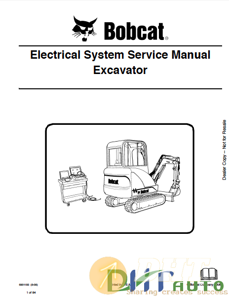 Bobcat excavator electrical system 8-08 Service manual.png
