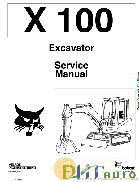 Bobcat service manual excavator X100.png