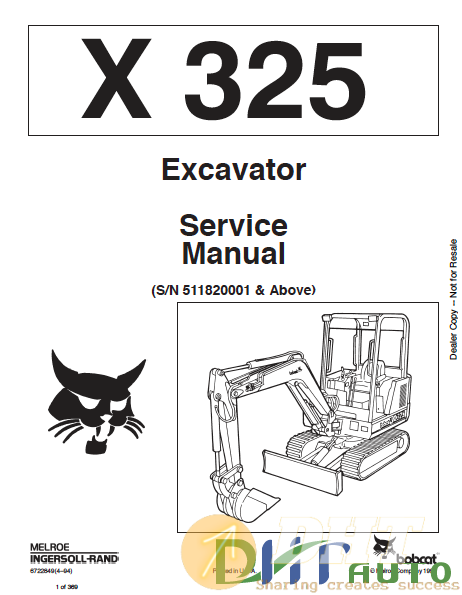 bobcat x325 excavator S:N 511820001 & above service manual.png