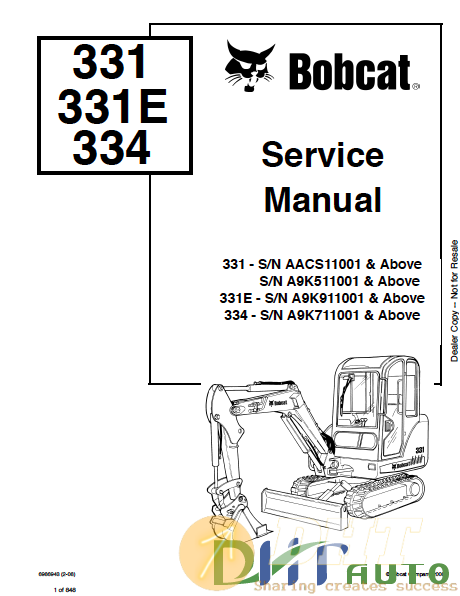 Bobcat X331-X331E-X334 2-08 Service manual.png