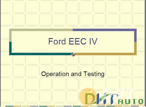 Ford EEC IV - Operation and Testing | Automotive Software, Repair ...