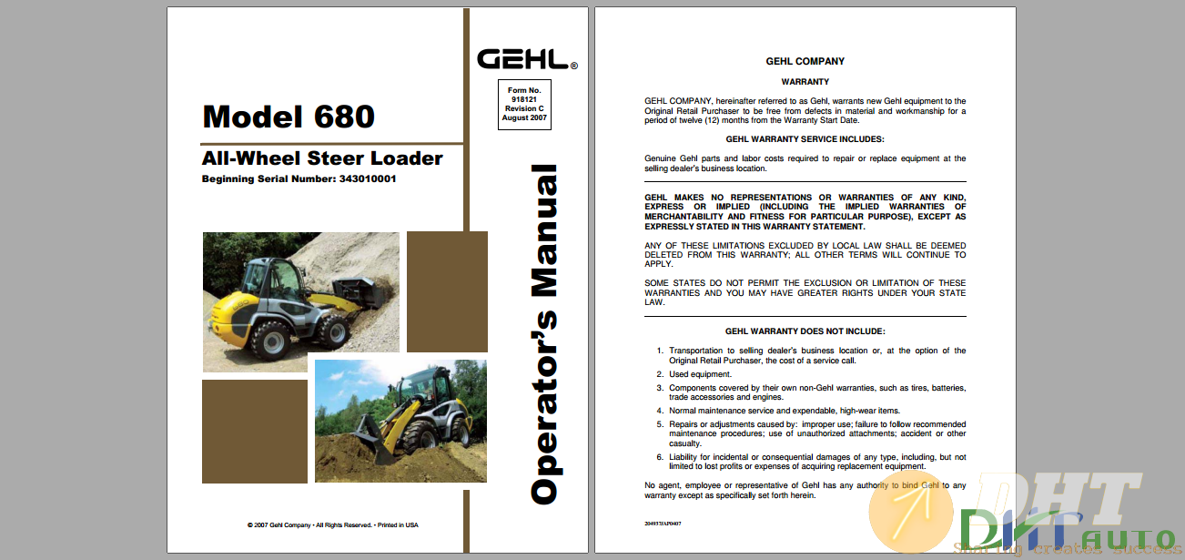 GEHL Model 680 All Wheel Steer Loader Operator's Manual.png