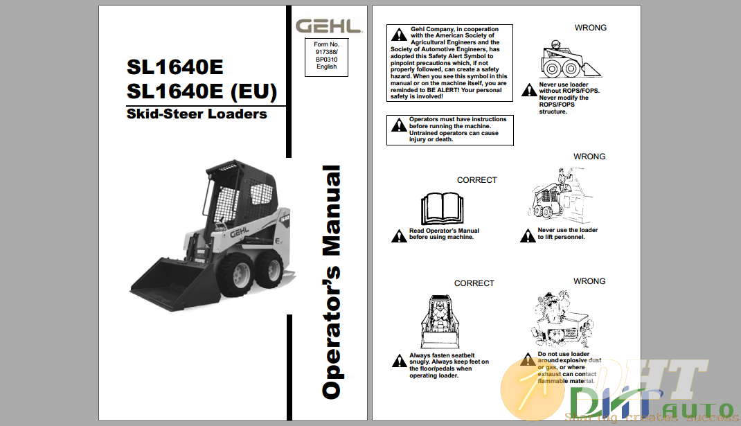 GEHL SL1640E Steer Loader Operator's Manual.png