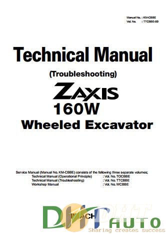 Hitachi Zaxis Wheeled Excavator 160W Technical Manual.jpg