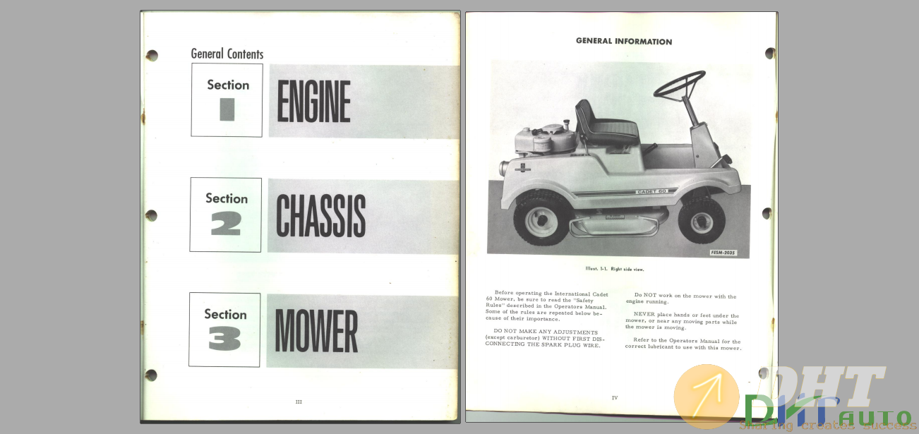 International Riding Mower  Blue Ribbon Service Manual-.png