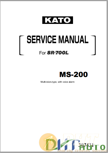 Kato For SR700L MS-200 Service Manual.png