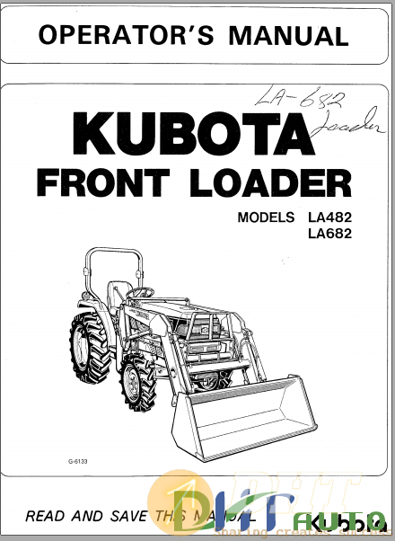 Kobuta Model LA482-LA682 Front Loader Operator's Manual.png