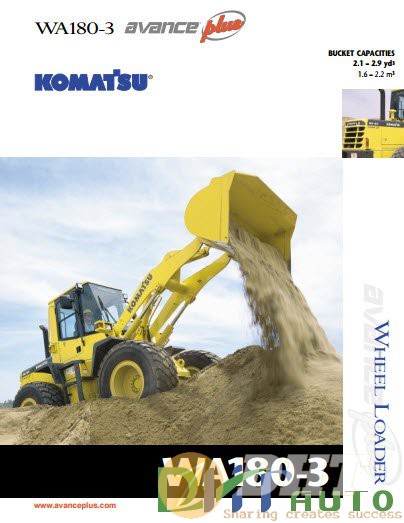 Komatsu Wheel Loaders WA180-3 Shop Manual | Automotive Software, Repair ...