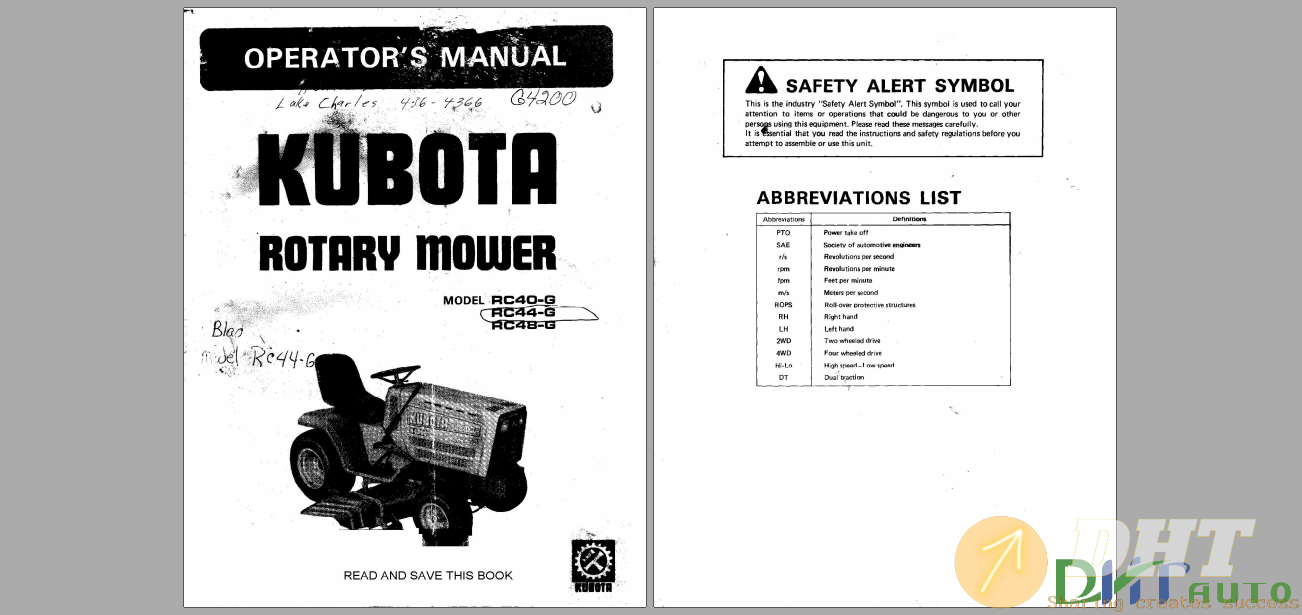 Kubota RC40-G RC44-G AND RC48-G Mower Deck Manual.png