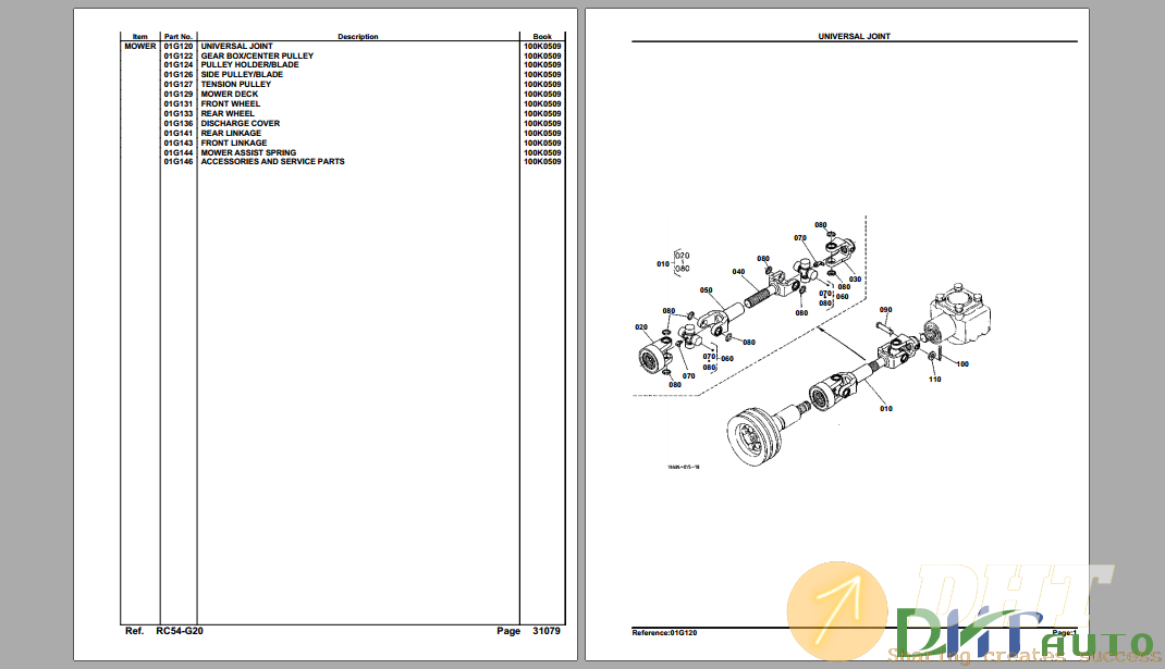 Kubota RC54-G20 Mower Deck Parts Manual-.png