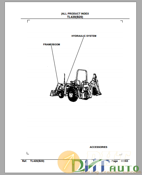 Kubota TL420(B20) Hydraulic Excavator Parts Manual.png