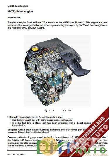 Service Manual - M47R Rover 75MG – ZT diesel engine service manual