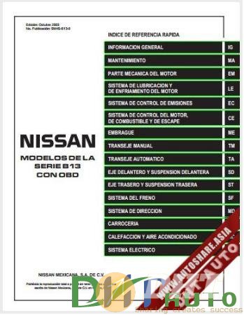 Nissan Sentra B14 Ga16dne Service Manual | Automotive Software, Repair ...