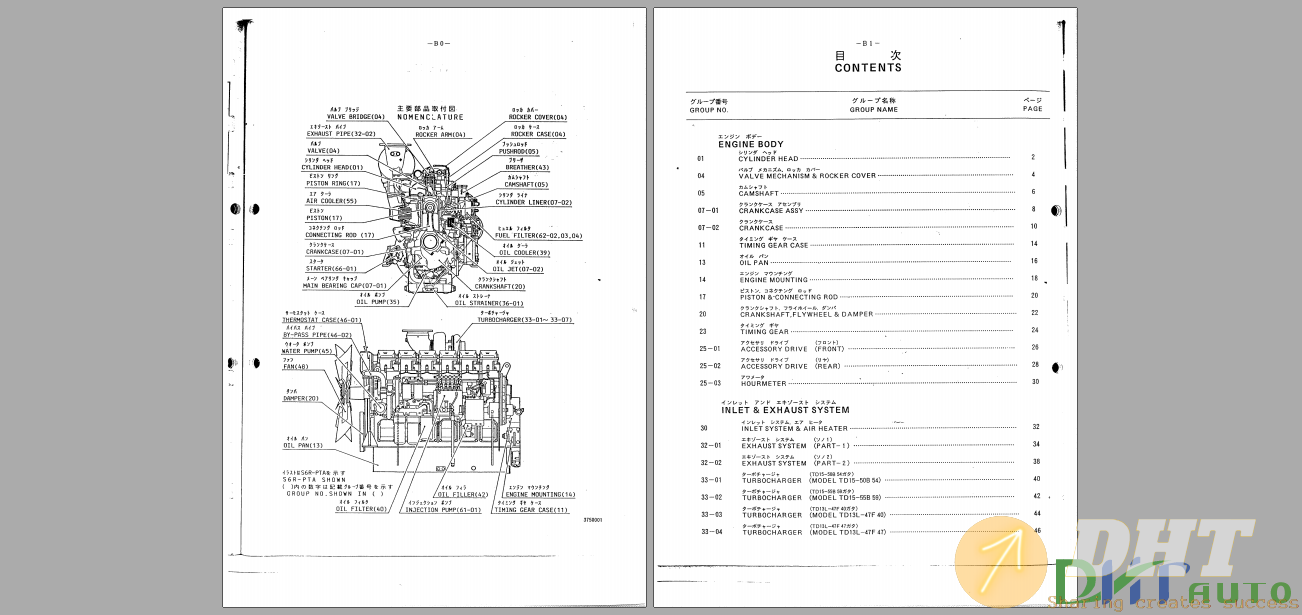 Parts Catalogue Of Mitsubishi Diesel Engine S6R-PT,PTA,PTK Parts 1+2.png