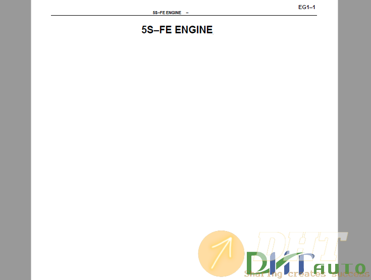 [Repair Manual] - Toyota 5S–FE Engine Repair Manual | Automotive