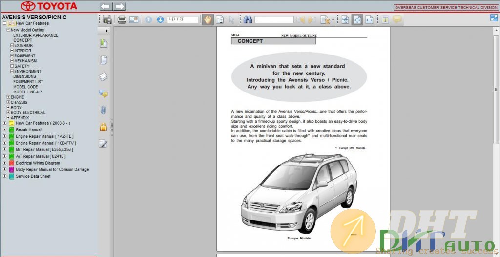 Toyota Avensis Verso Picnic 2001 - 2007 Workshop Manual.jpg