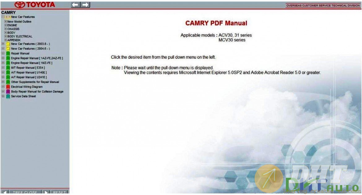 TOYOTA CAMRY SERVICE & REPAIR MANUAL UPDATE 2005 ... fiat panda wiring diagram download 