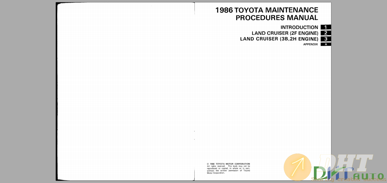 Toyota Land Cruiser 1986 Maintenance procudures Manual Free Download-.png