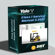 Yale Forklift Class 1 - Electric Motor Rider Trucks Service Manuals 2.2022